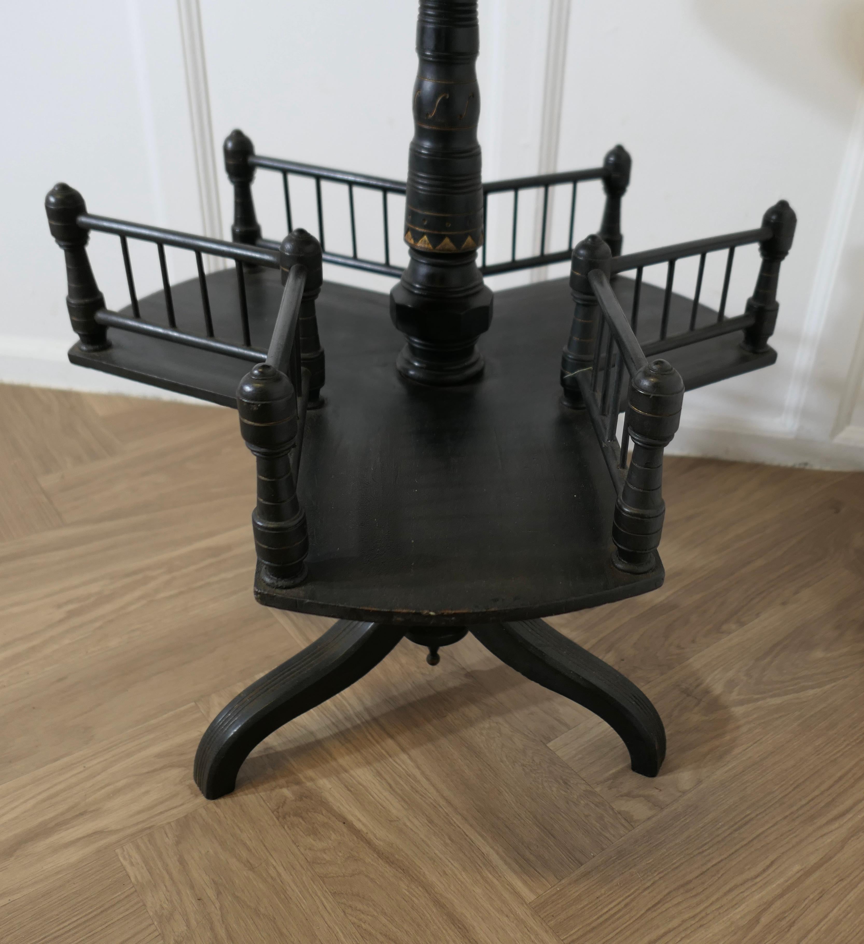 Victorian Revolving Reading Stand or Book Table 2