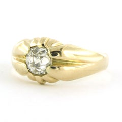VICTORIAN Ring mit altem Minenschliff-Diamanten bis zu 1,00ct 14k Gelbgold 5,5 Gramm