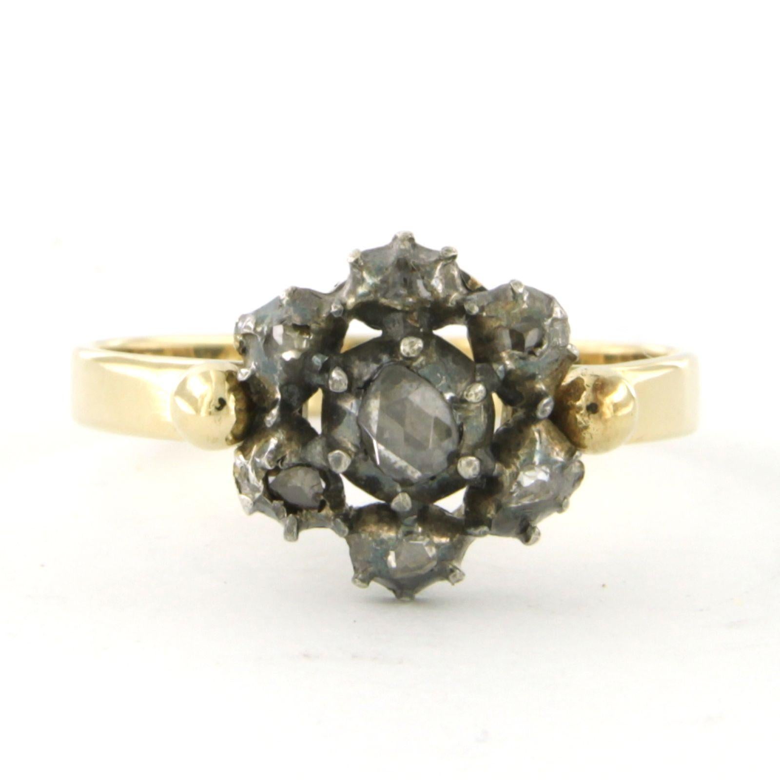 Bague en or jaune 14k et argent avec diamant taille rose jusqu'à 0.10ct - G/H - SI - taille de bague US 8 - EU 18 (57)

Description détaillée

le haut de l'anneau mesure 1,1 cm de large et 5,6 mm de haut

Bague de taille US 8 - EU 18 (57), la bague