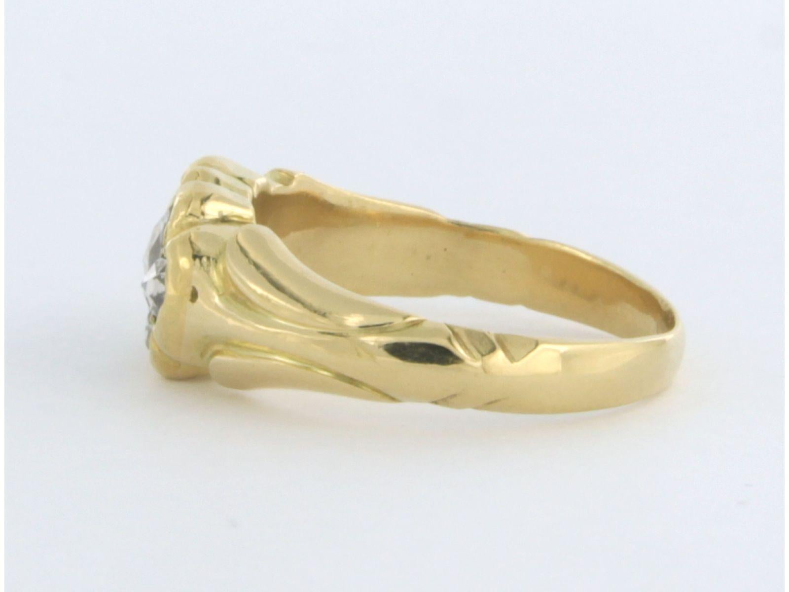 Viktorianischer Ring mit Diamanten im Rosenschliff bis zu 0,30ct 18k Gold 5,7 Gramm (Frühviktorianisch) im Angebot