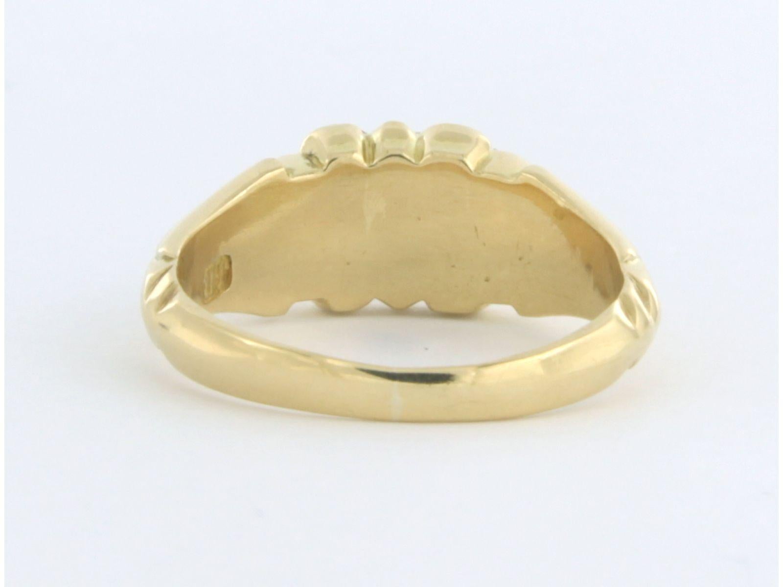 Viktorianischer Ring mit Diamanten im Rosenschliff bis zu 0,30ct 18k Gold 5,7 Gramm Damen im Angebot