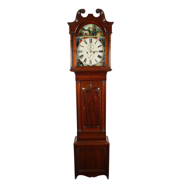 Victorian "Robbie Burns" Grandfather Clock at 1stDibs