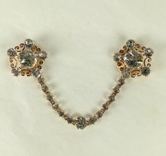 Victorian Rock Crystal Swag Brooch