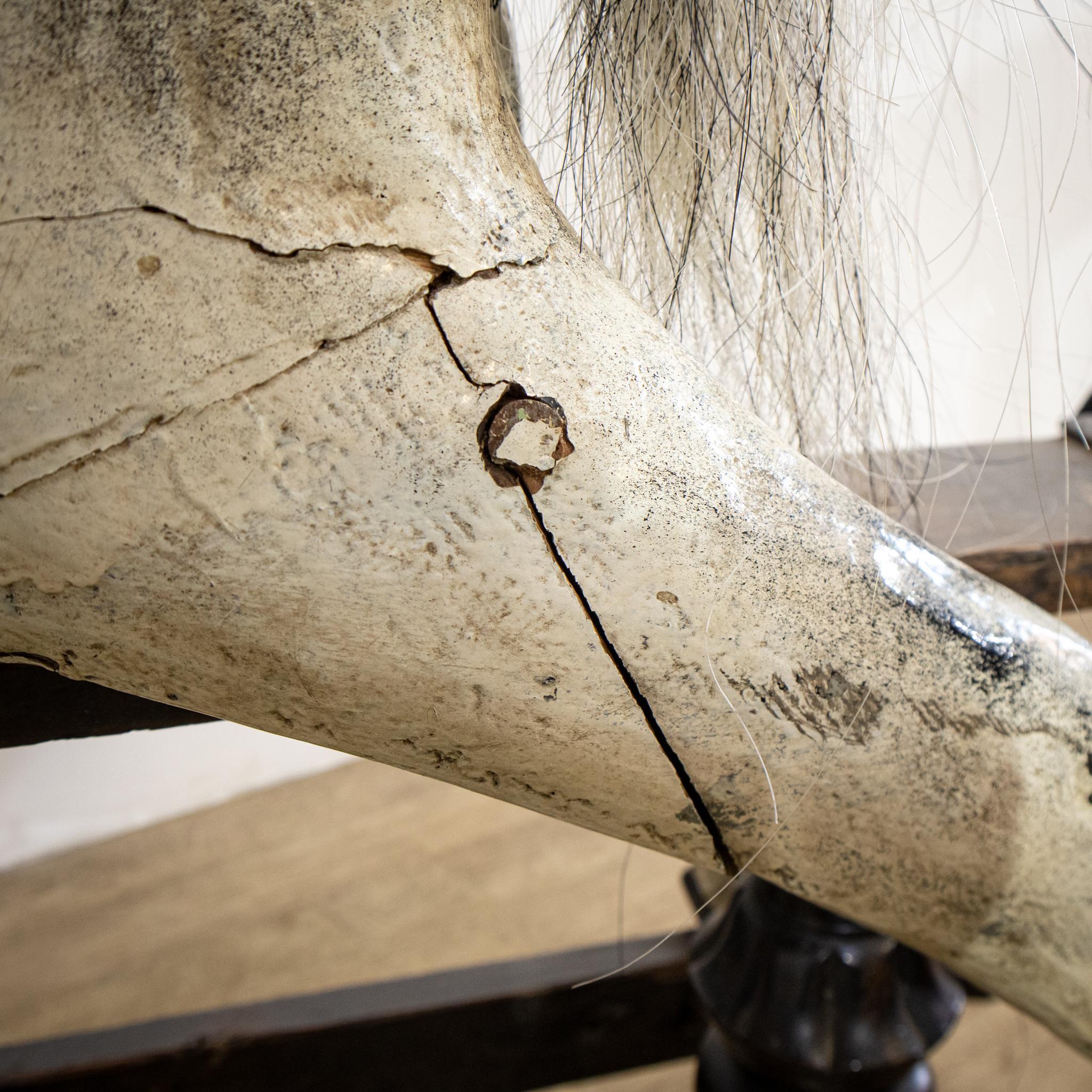Leather Victorian Rocking Horse For Sale