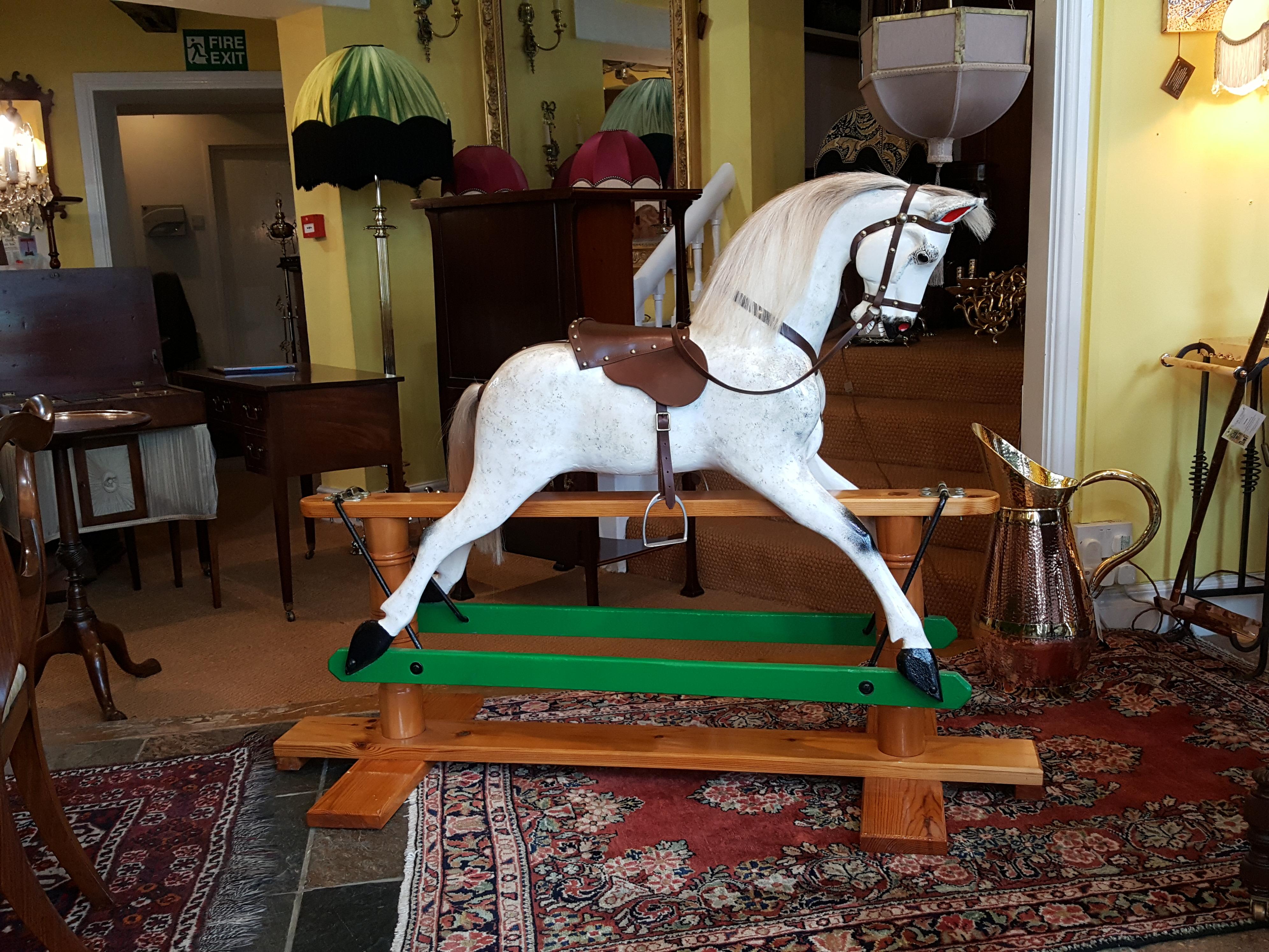 Wood Victorian Rocking Horse