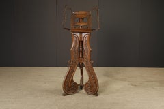 Victorian Rococo Revival Rotating Double Lectern with Candleholders, c 1850-1880