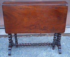 Victorian Rococo Style Walnut Drop-Leaf Sunderland Table