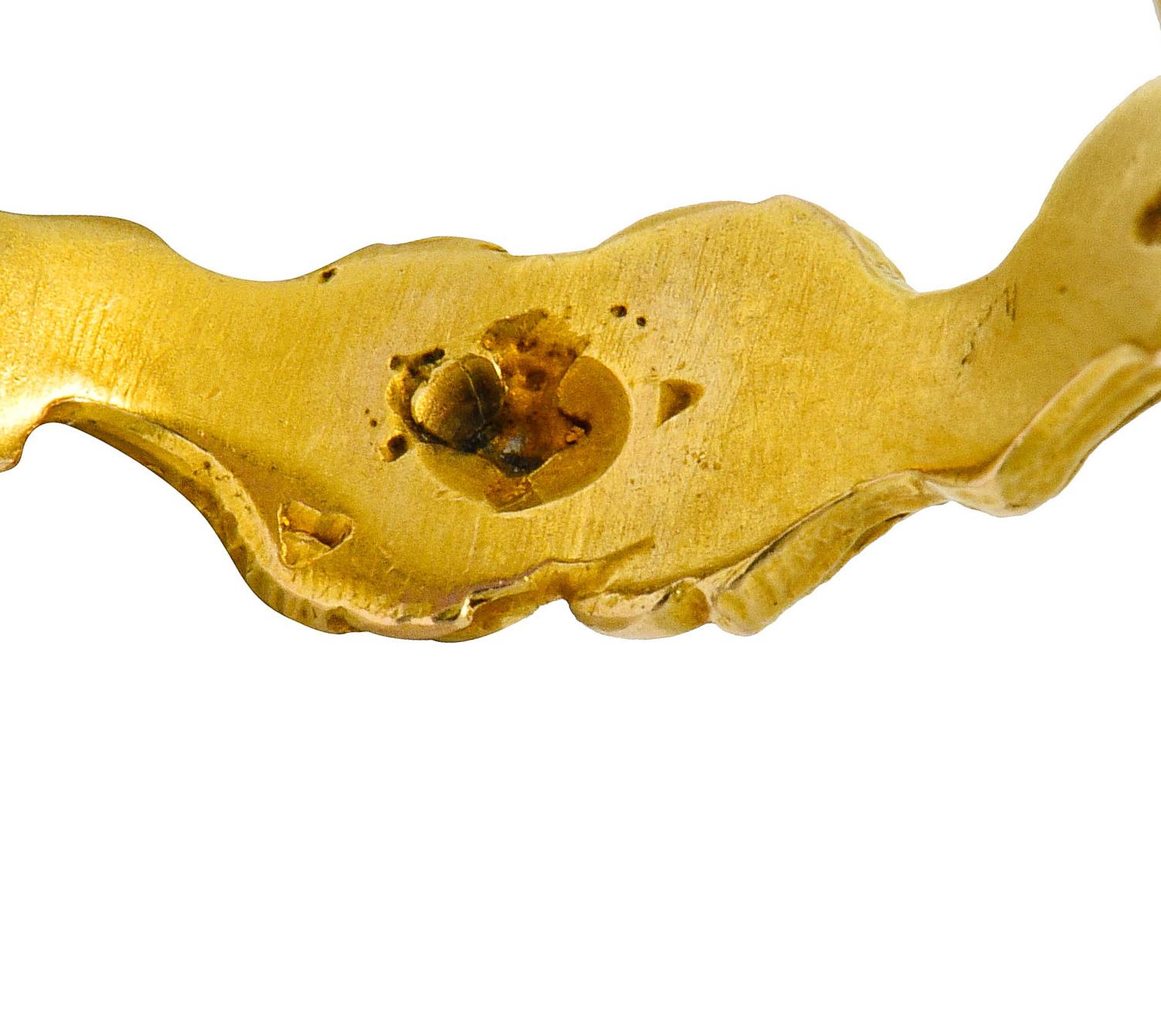 Women's or Men's Victorian Roman Ancient Amethyst Intaglio 18 Karat Gold Men's Snake & Devil Ring