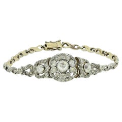 Antique Victorian Rose Cut Diamond Bracelet