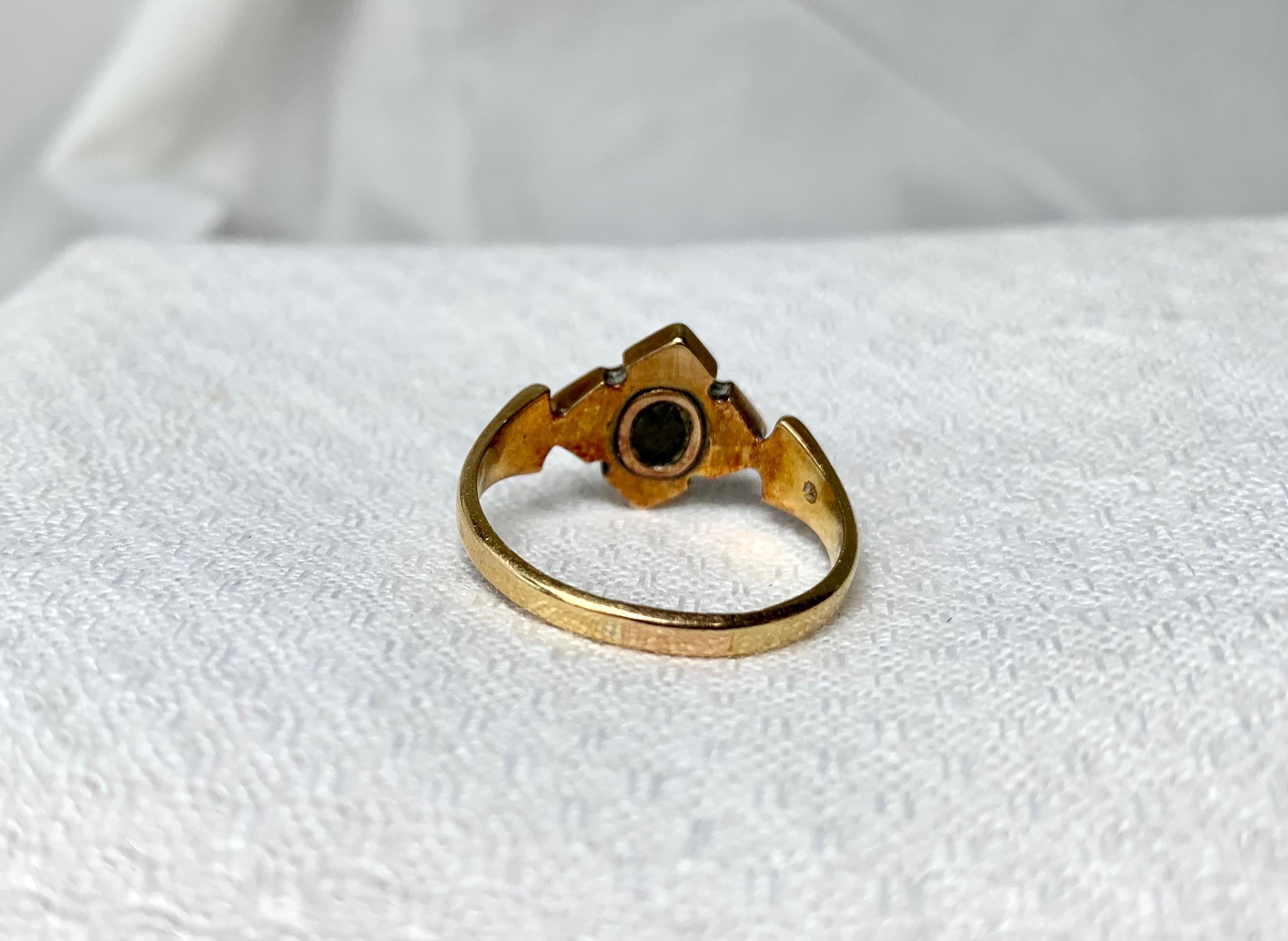 gold locket ring