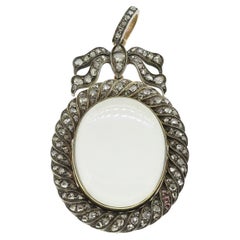 Victorian Rose Cut Diamond Locket Pendant