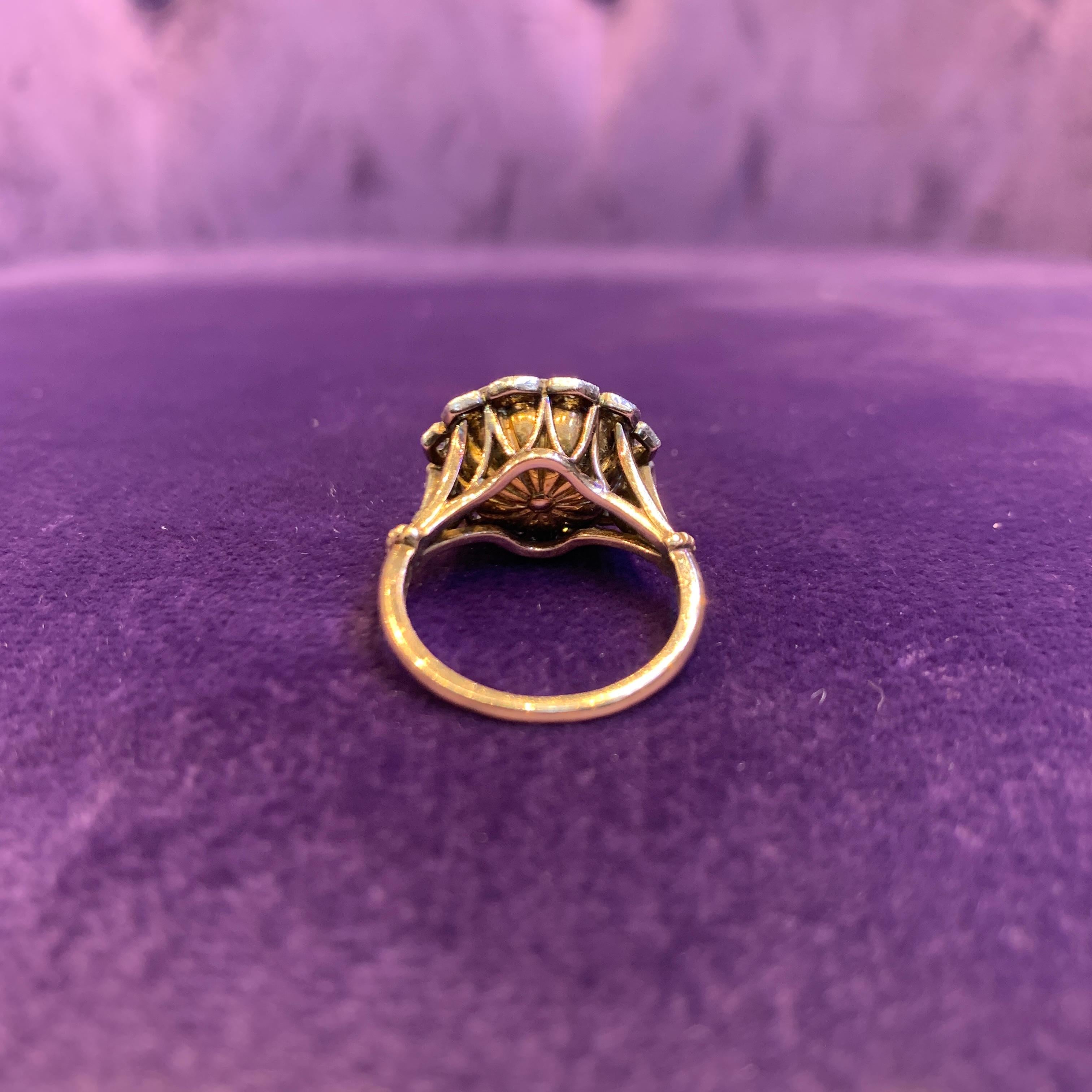 Victorian Rose Cut Diamond Ring For Sale 3