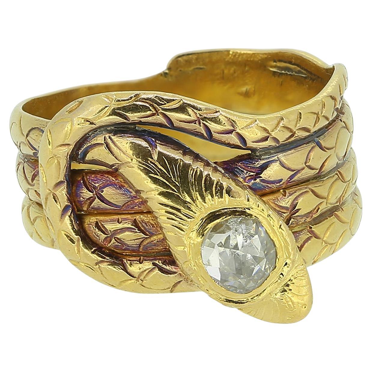 Anello vittoriano con diamante taglio rosa