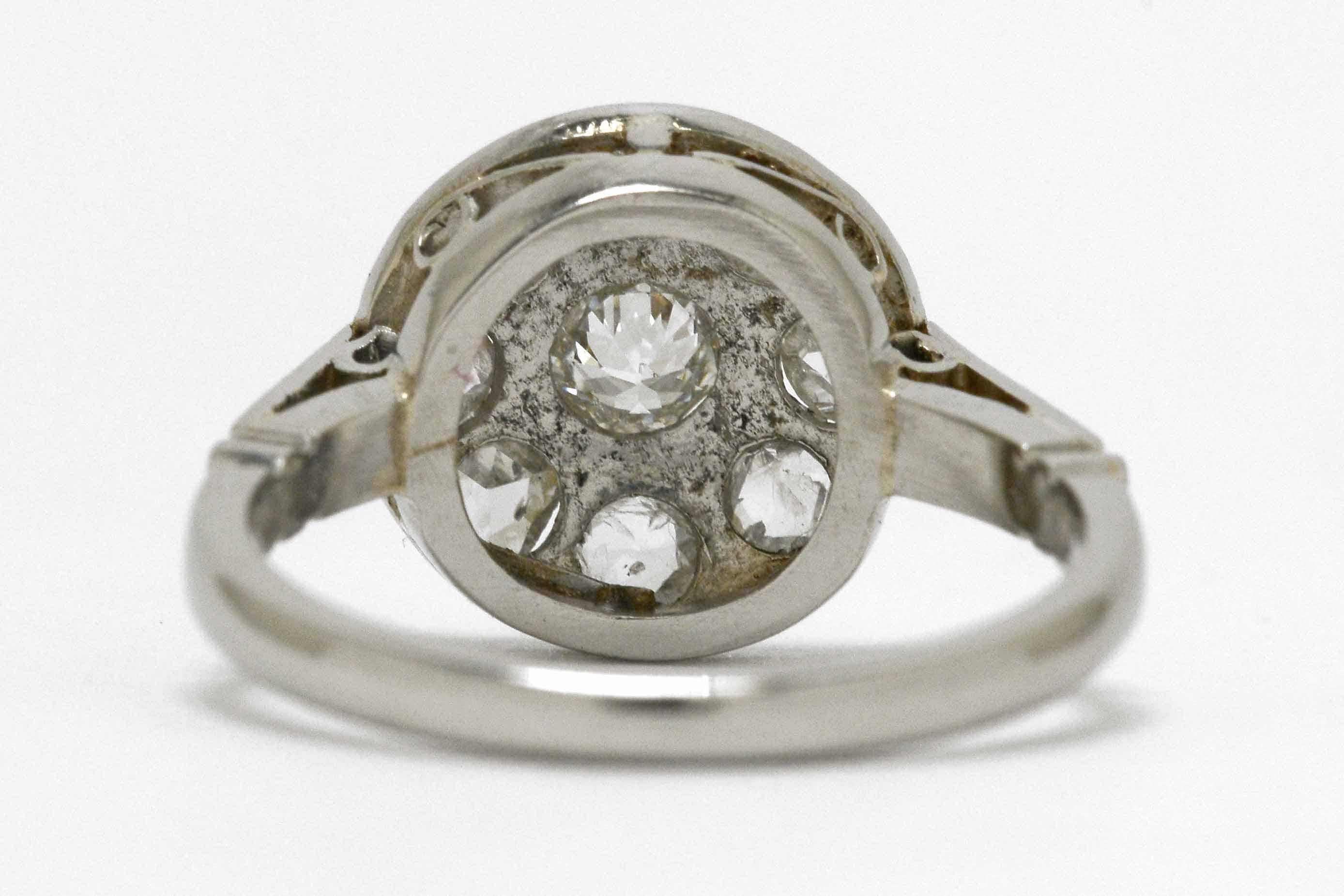 victorian halo engagement ring