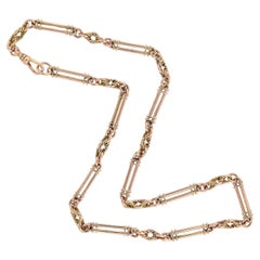 Victorian Rose Gold Chain Link Necklace