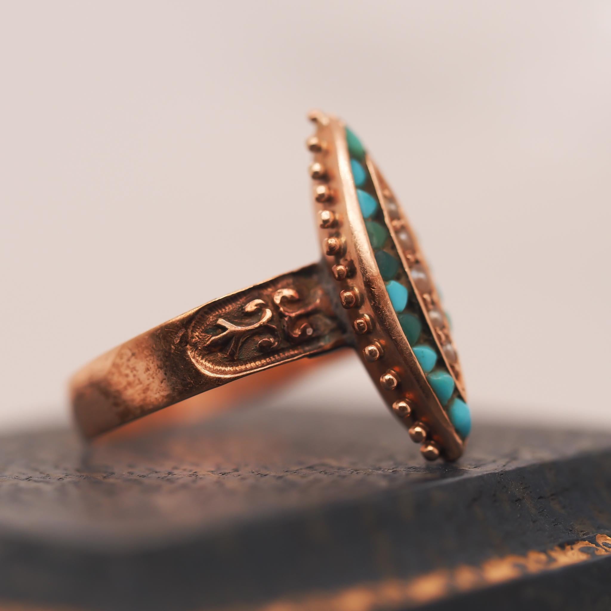 Year: 1890s

Item Details:
Ring Size: 4.5 (Sizable)
Metal Type: 14k Rose Gold [Hallmarked, and Tested]
Weight: 2.6 grams

Band Width: 3.30mm
Condition: Excellent

