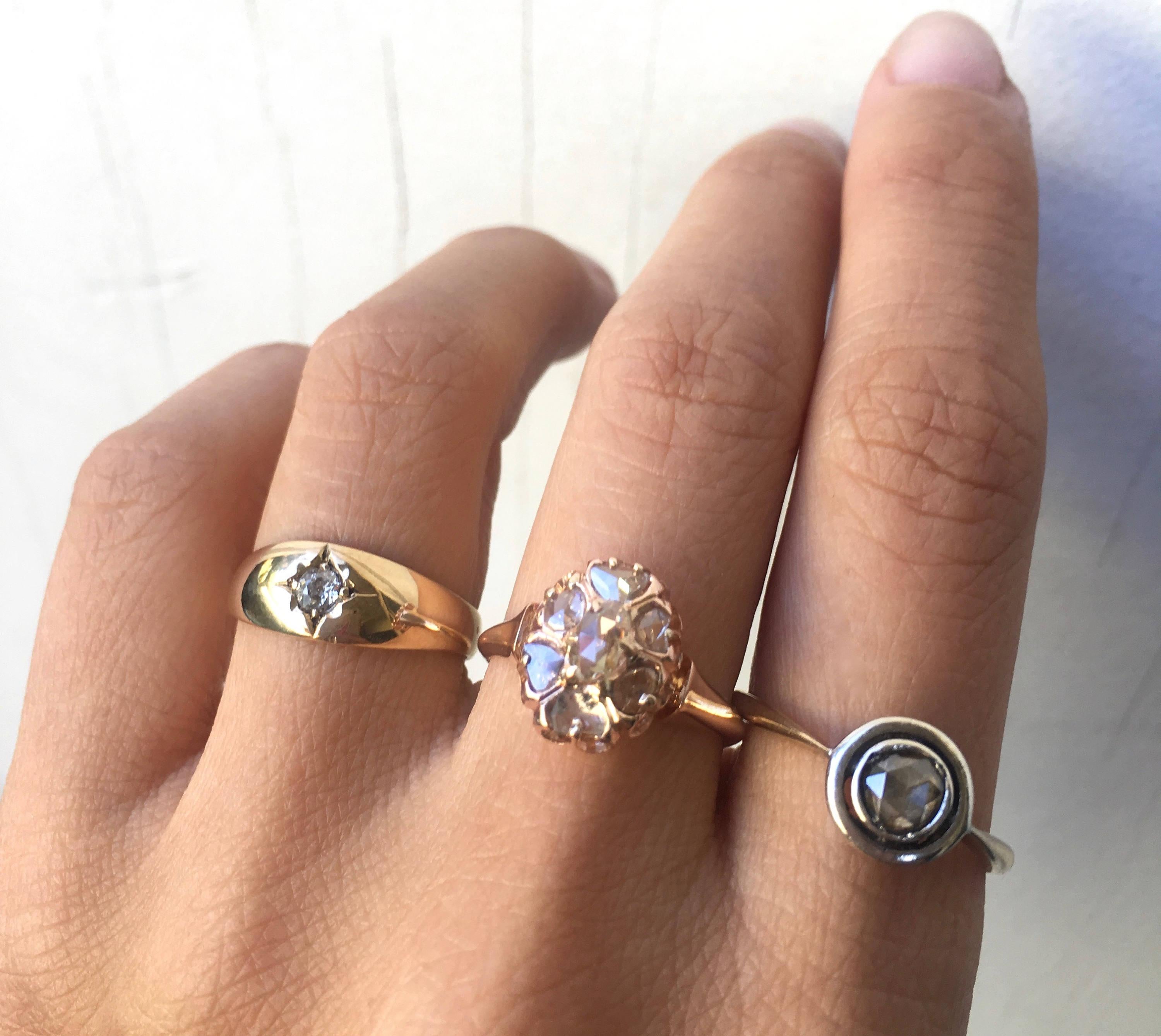 14 carat rose gold engagement rings