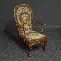 Sillón victoriano de palisandro
