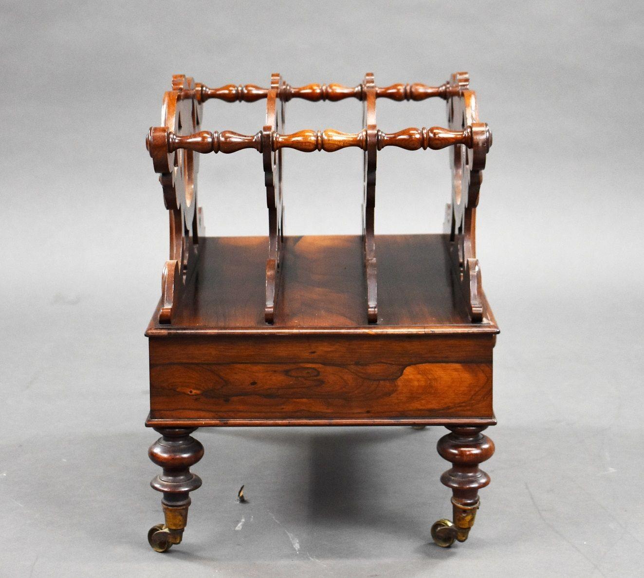 Victorian Rosewood Canterbury For Sale 2