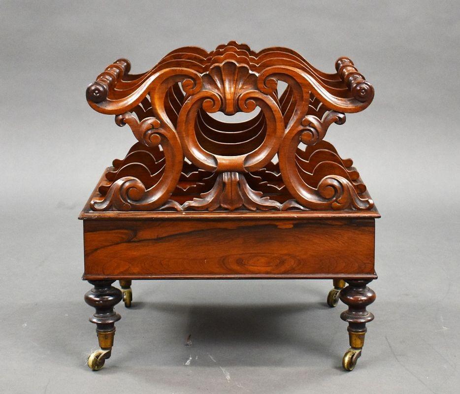 Victorian Rosewood Canterbury For Sale 3