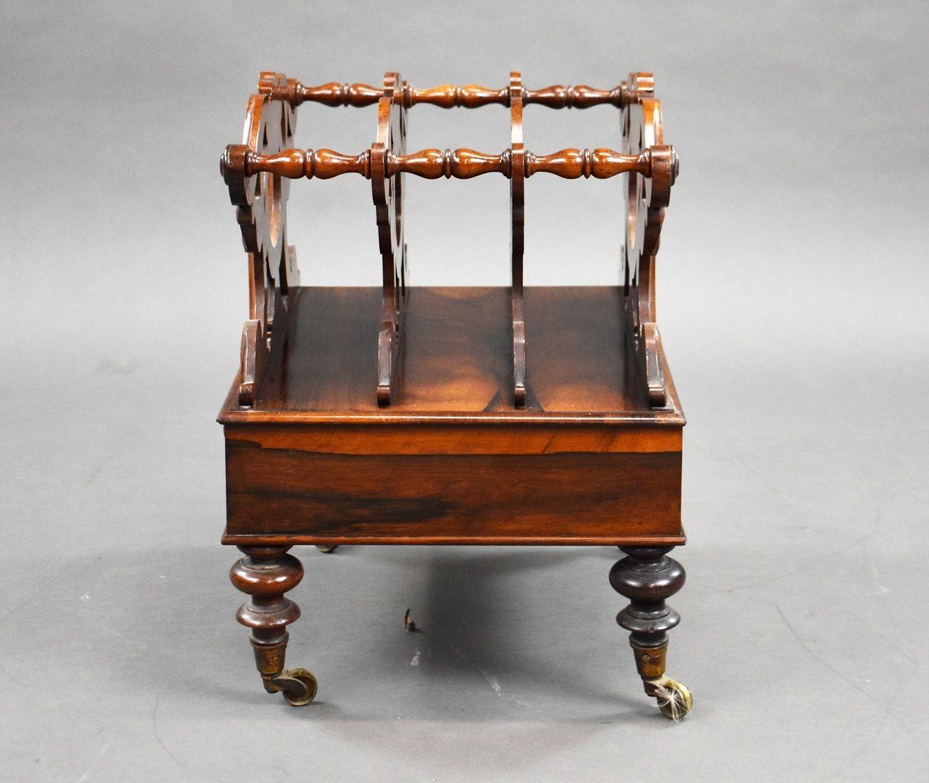 Victorian Rosewood Canterbury For Sale 4