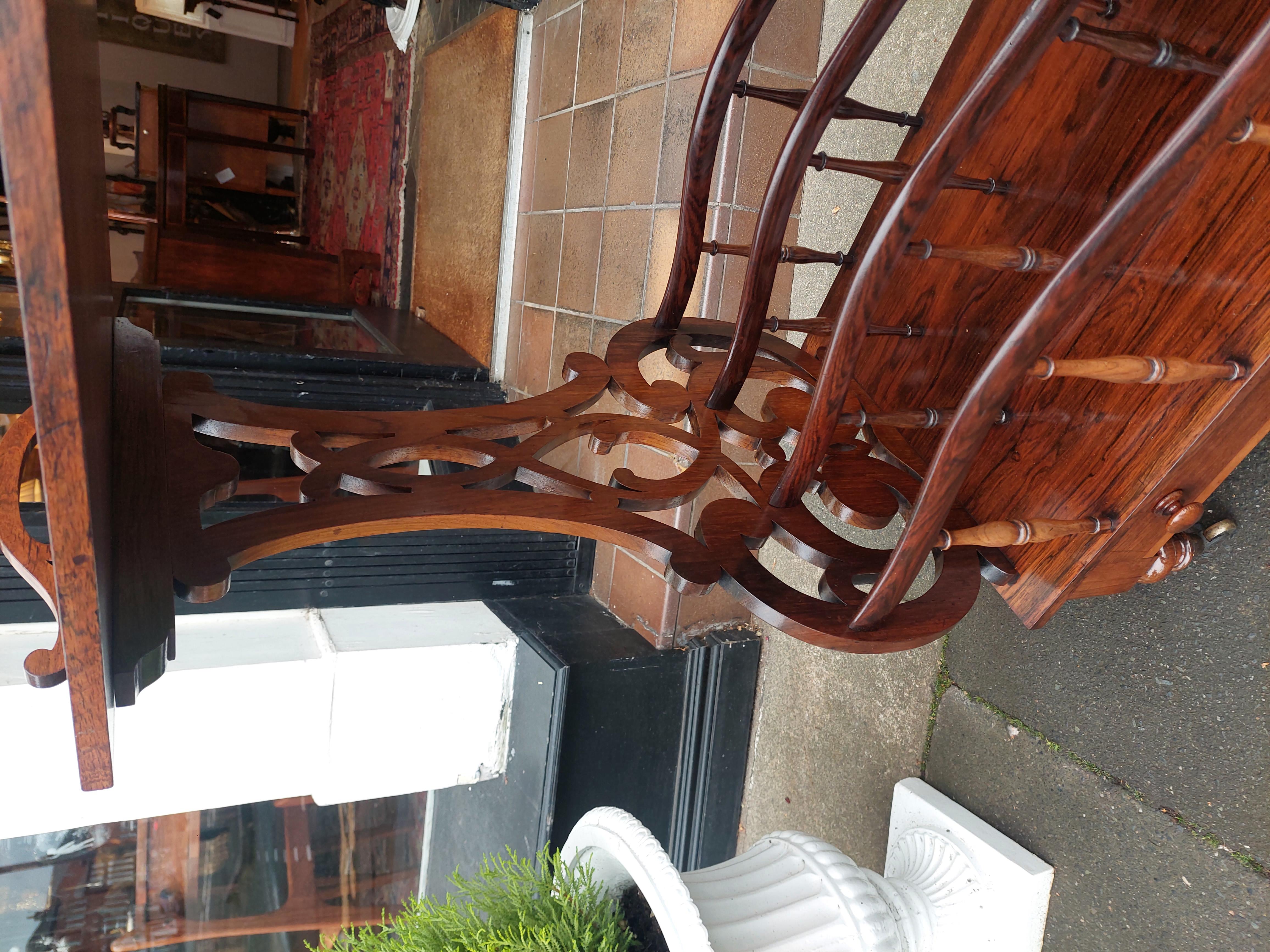 Viktorianisches Palisanderholz Canterbury Whatnot im Angebot 2