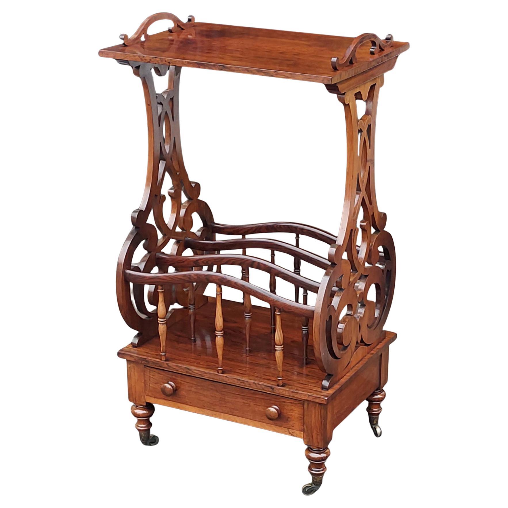 Canterbury vittoriano in legno di palissandro