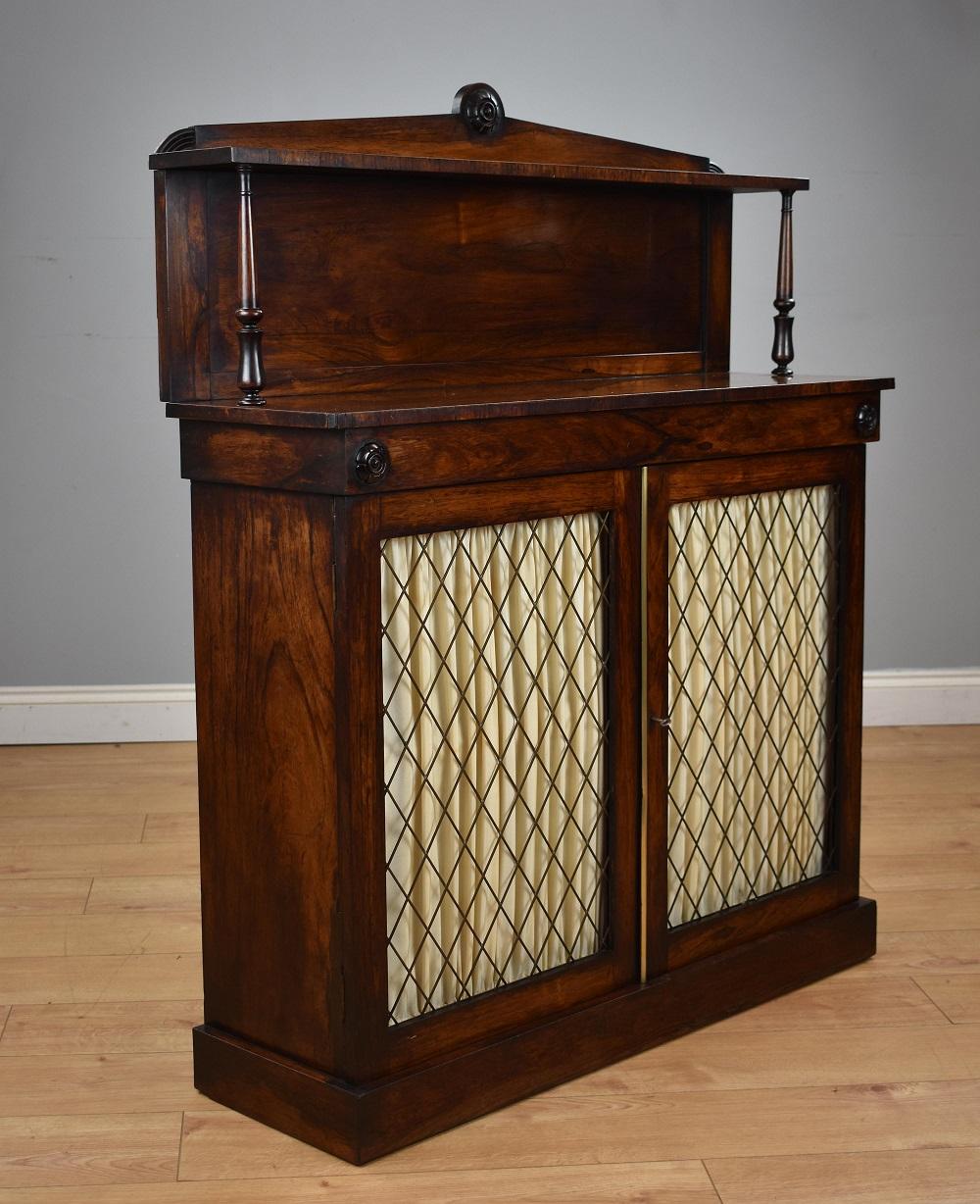 Late Victorian Victorian Rosewood Chiffonier