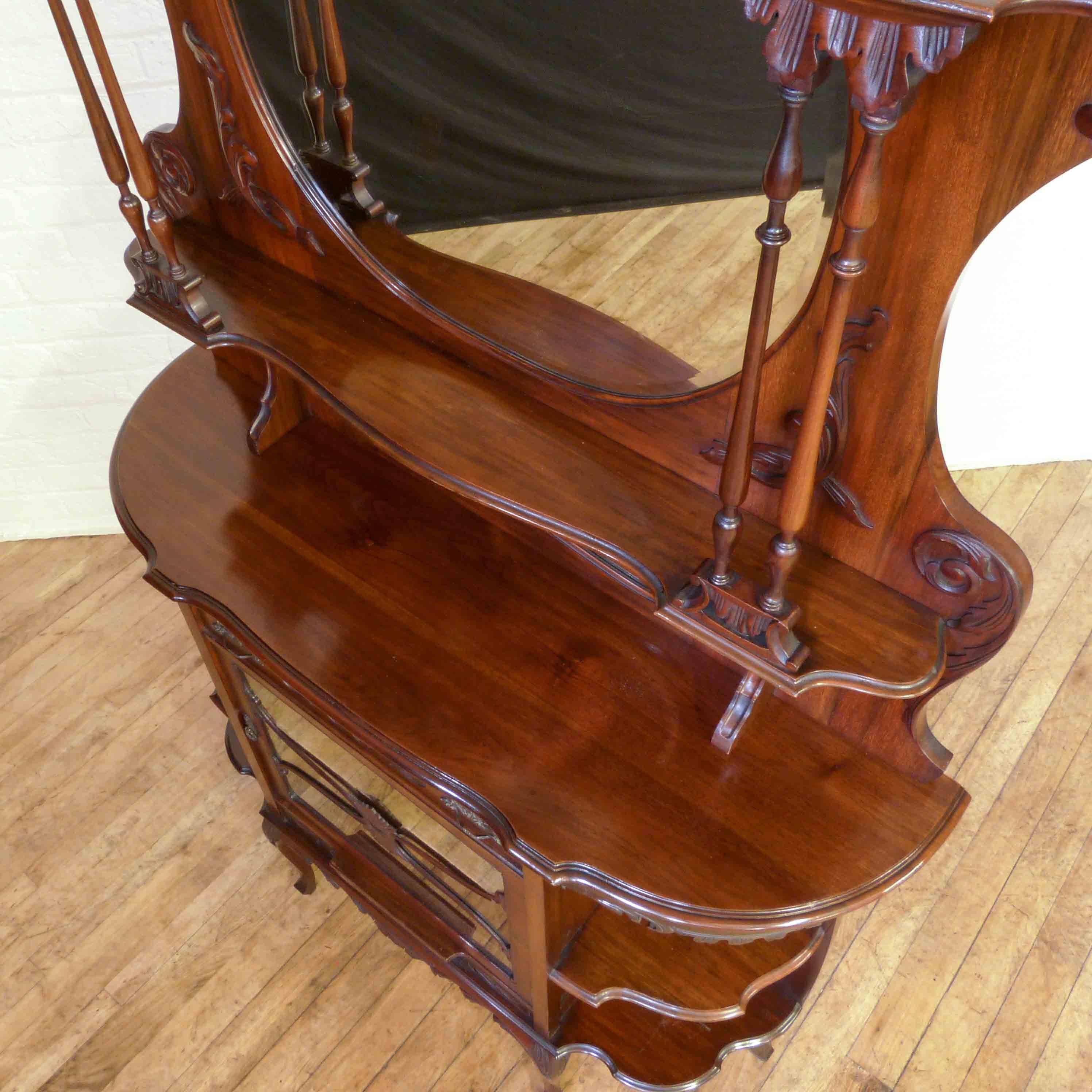 Polished Victorian Rosewood Chiffonier For Sale