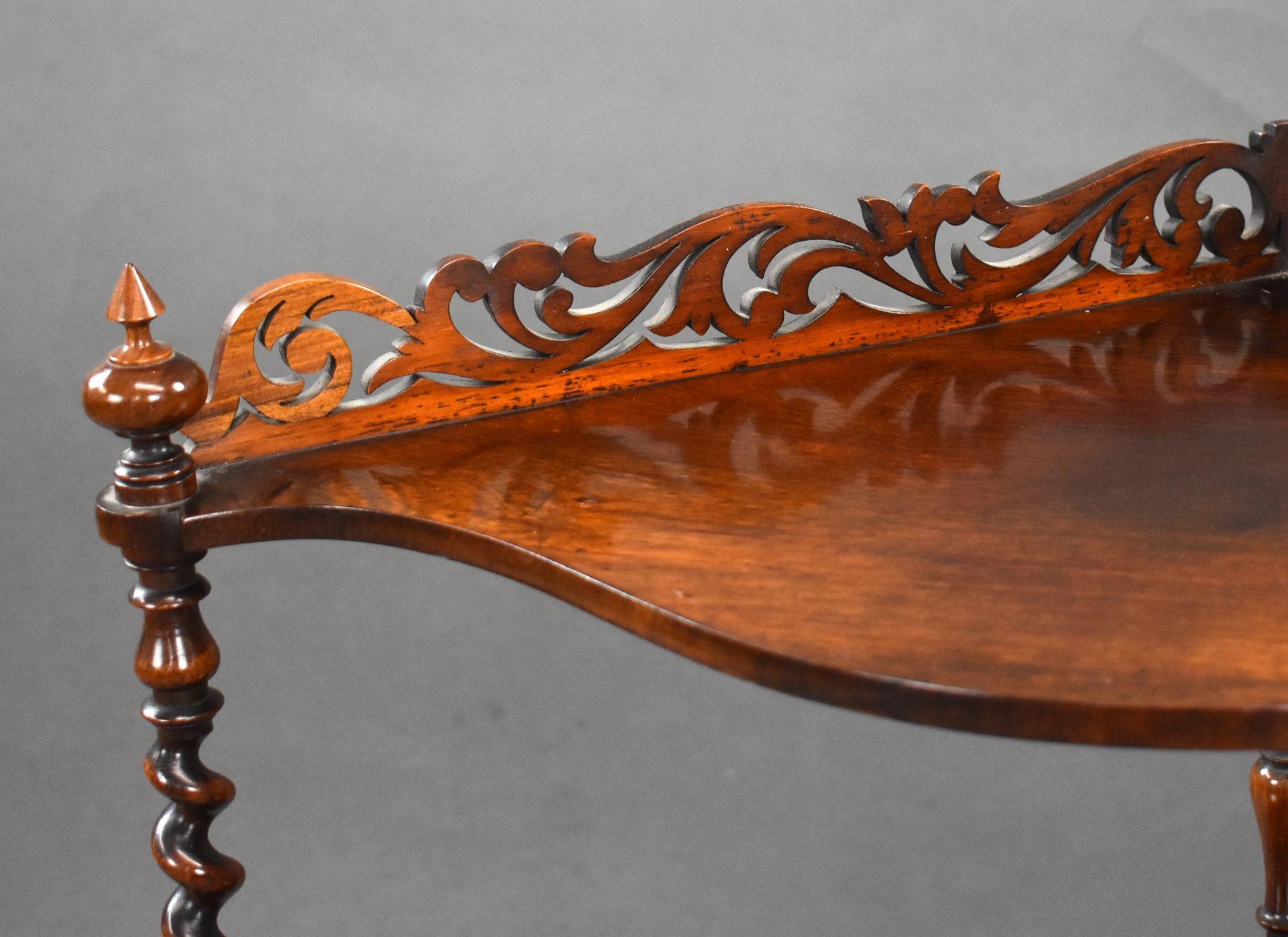 Victorian Rosewood Corner Whatnot For Sale 3
