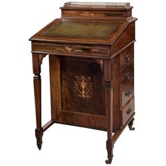 Victorian Rosewood Davenport C1890