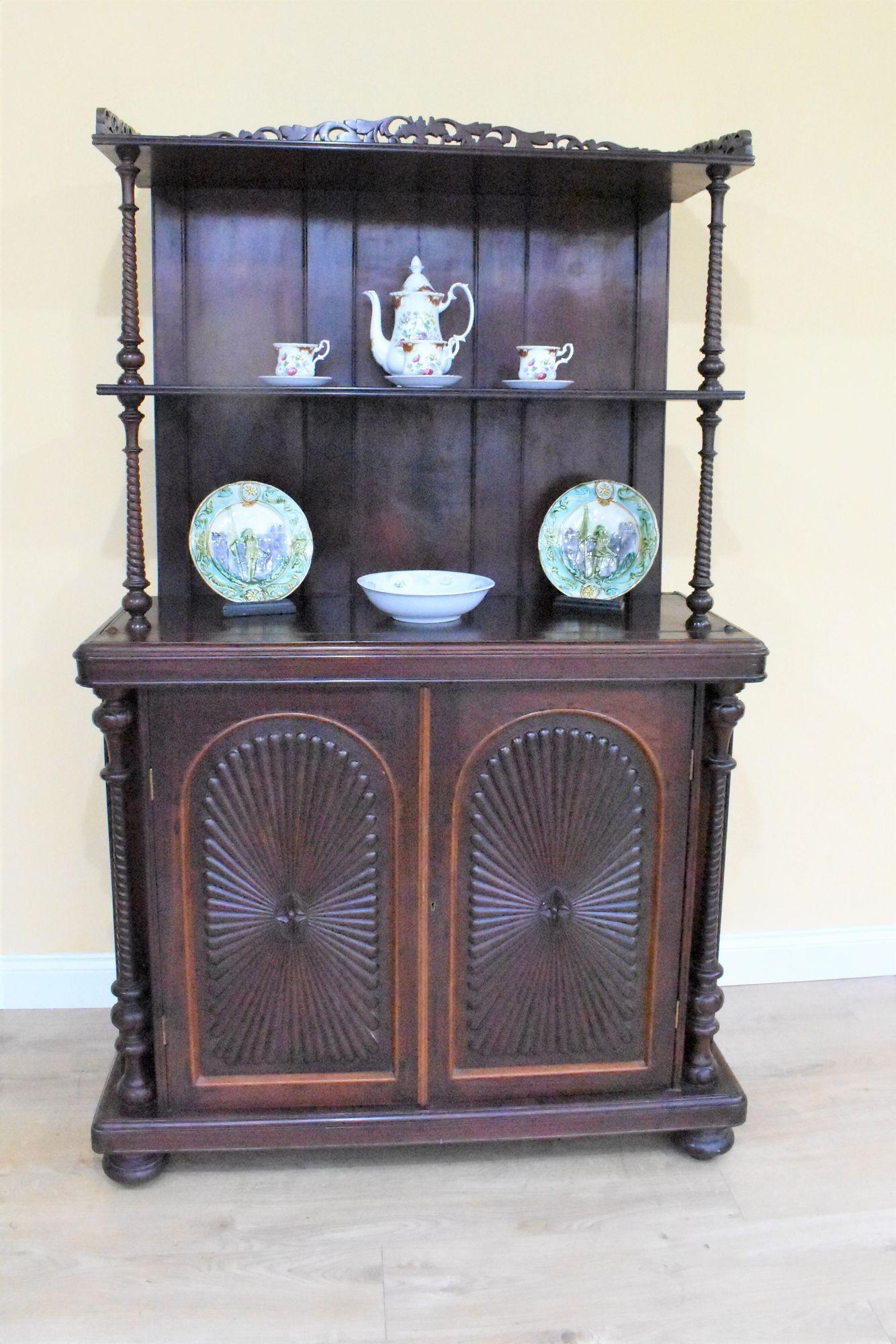 Victorian Rosewood Dresser/Cupboard 3