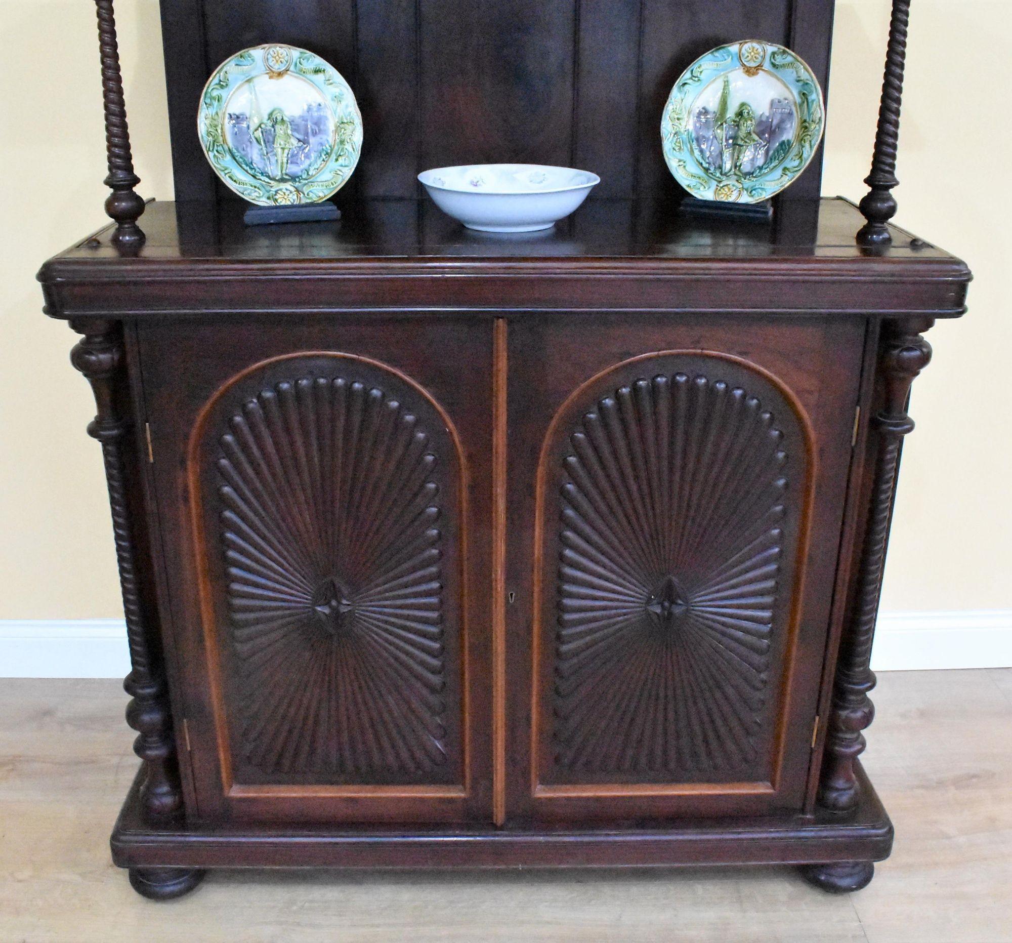 Victorian Rosewood Dresser/Cupboard 5