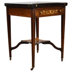 Victorian Rosewood Envelope Card Table