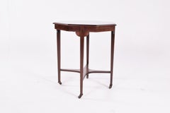 Victorian Rosewood Inlaid English Octagonal Tea Table, 1890