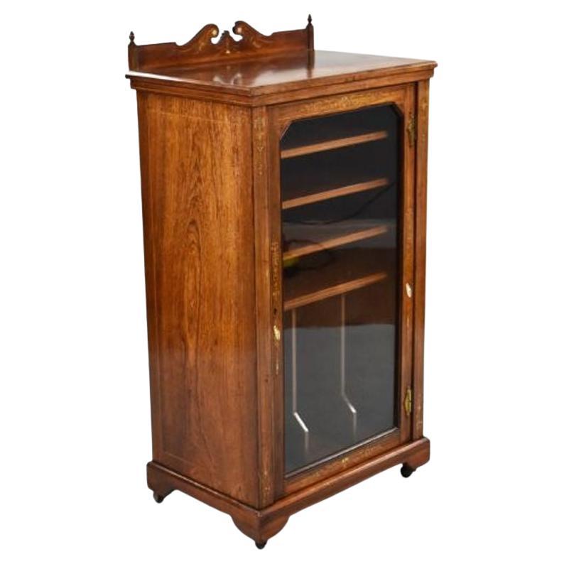 Victorian Mahogany Inlaid Display For Sale at 1stDibs