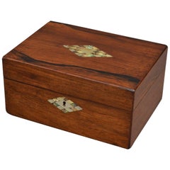 Victorian Rosewood Jewellery Box