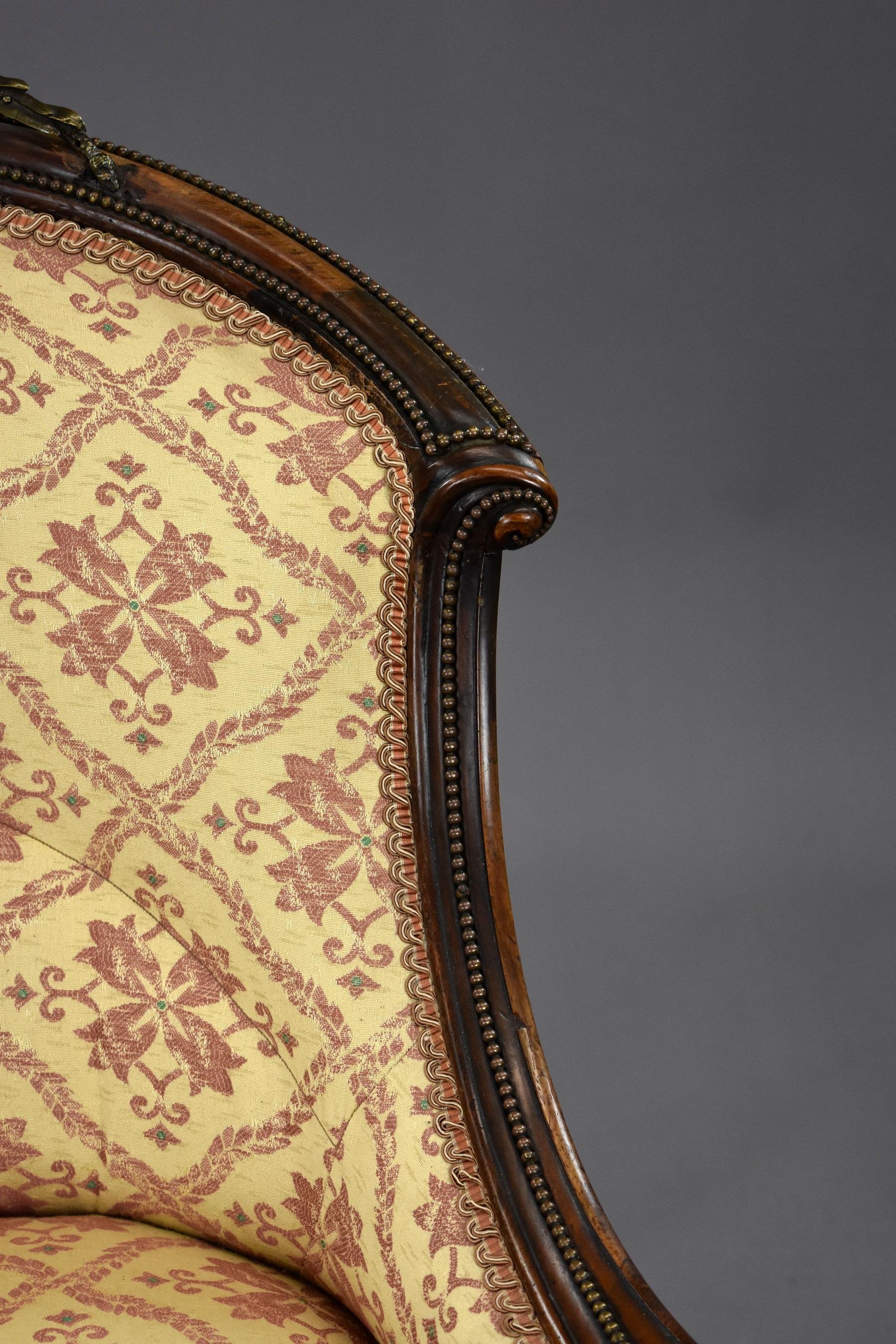 Victorian Rosewood Ladies and Gentleman Armchairs 15