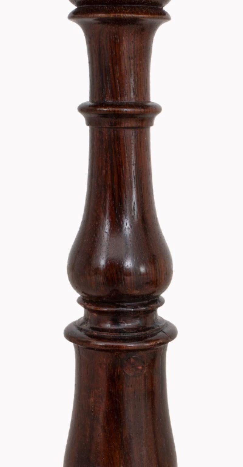 Victorian Rosewood Lamp Tables, Pair For Sale 3