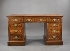 Victorian Rosewood & Marquetry Desk