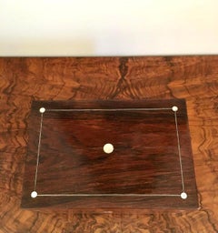 Victorian Rosewood & Mother-of-Pearl Jewellery/Sewing Box