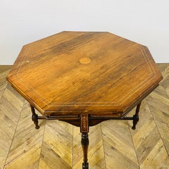 Victorian Rosewood Octagonal Centre Table, 1890s