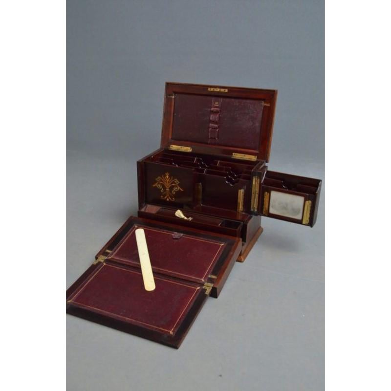 Victorian Rosewood Stationary Box, Writing Slope 2