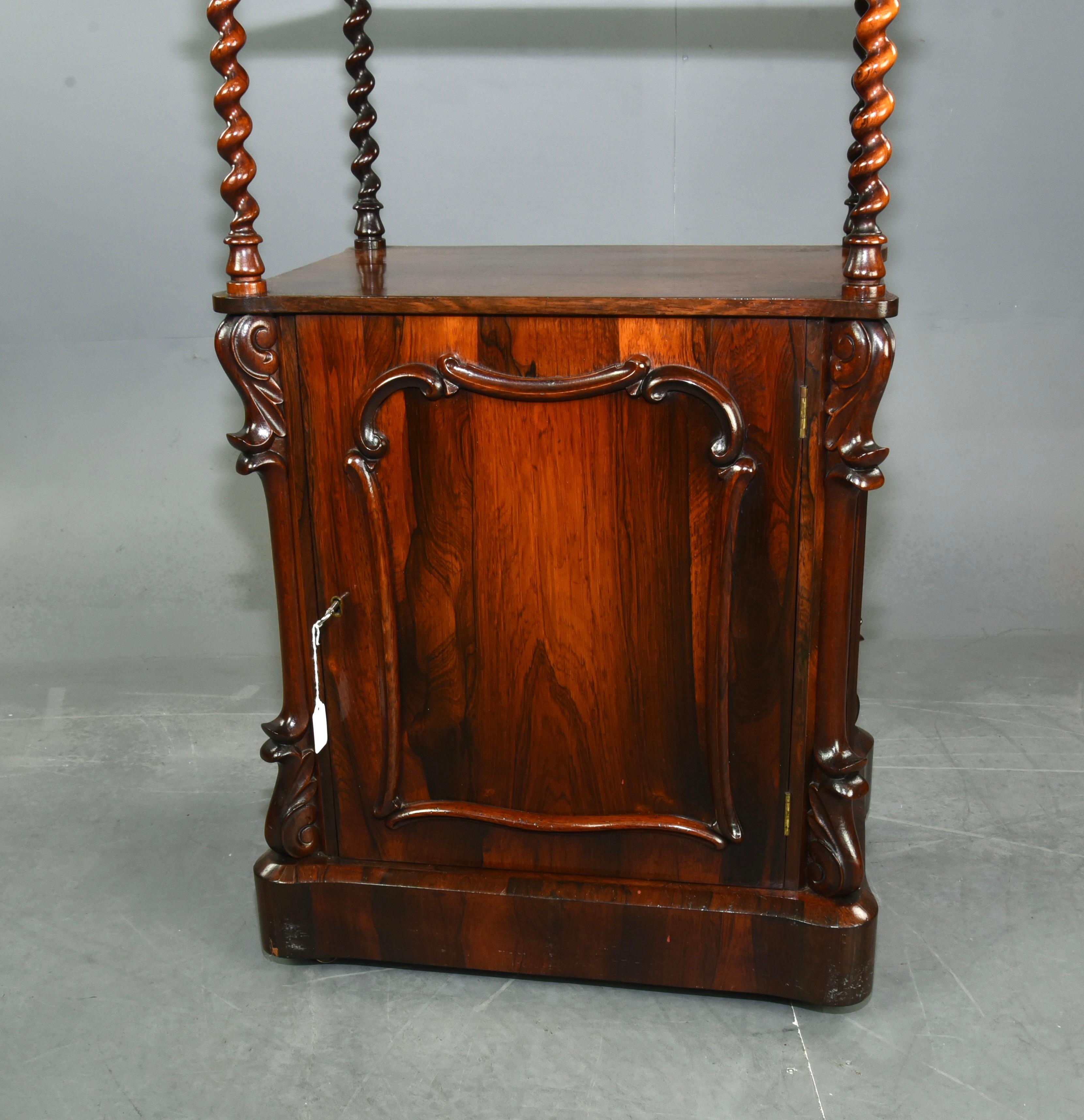 Victorian Rosewood Whatnot In Good Condition In Chelmsford, GB