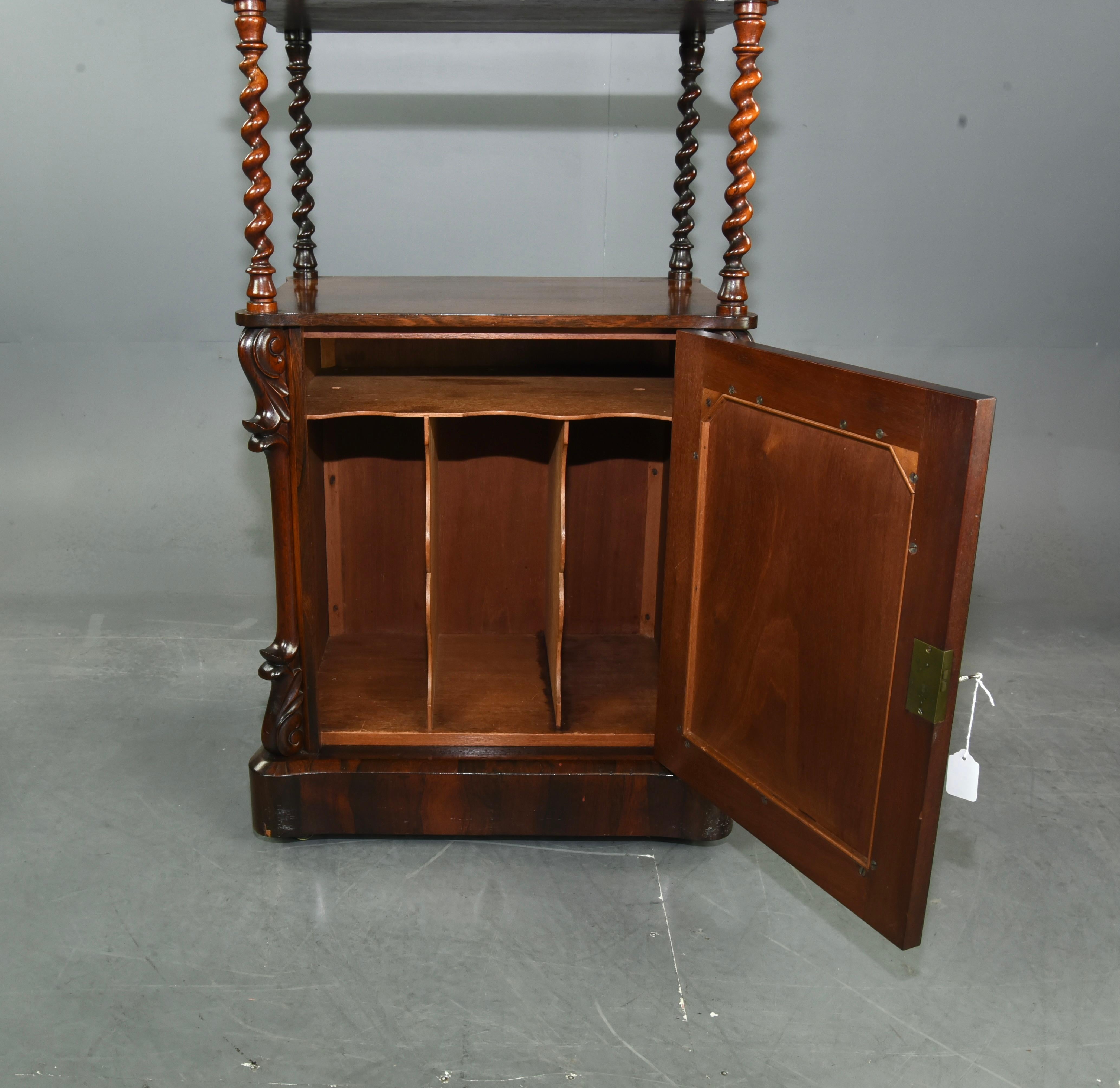 Mid-19th Century Victorian Rosewood Whatnot