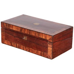 Victorian Rosewood Writing Box
