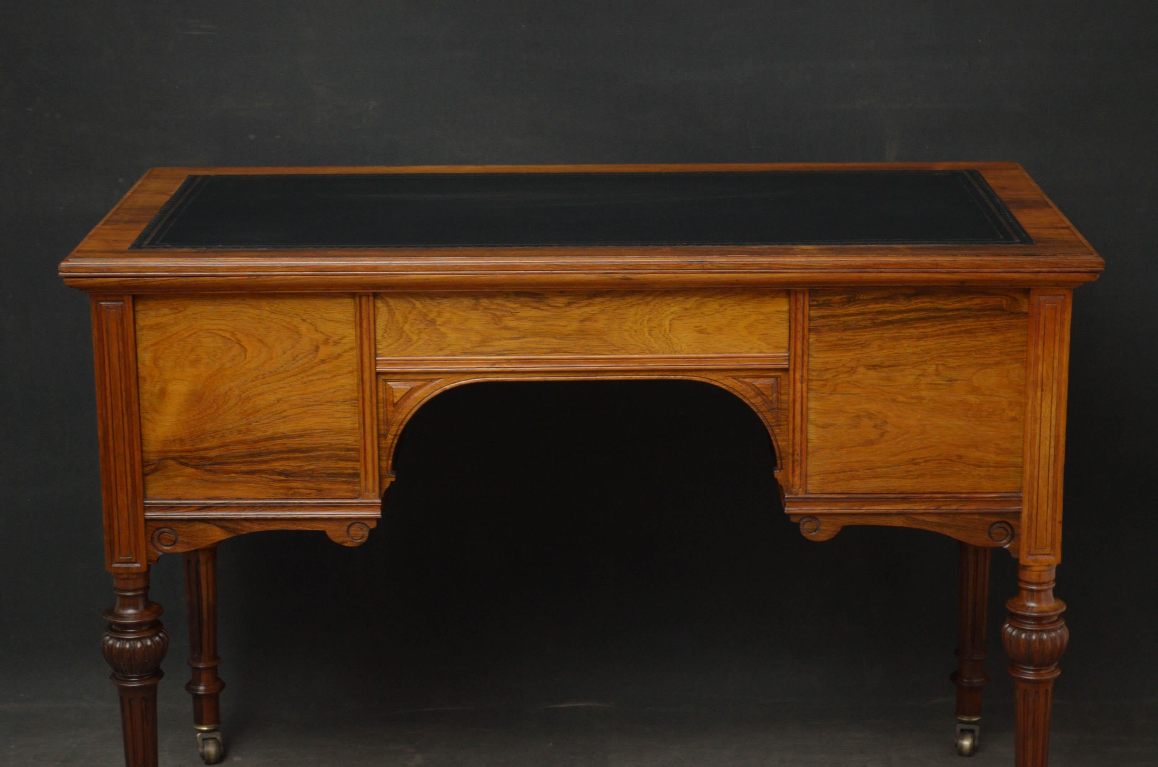 Victorian Rosewood Writing Table 6