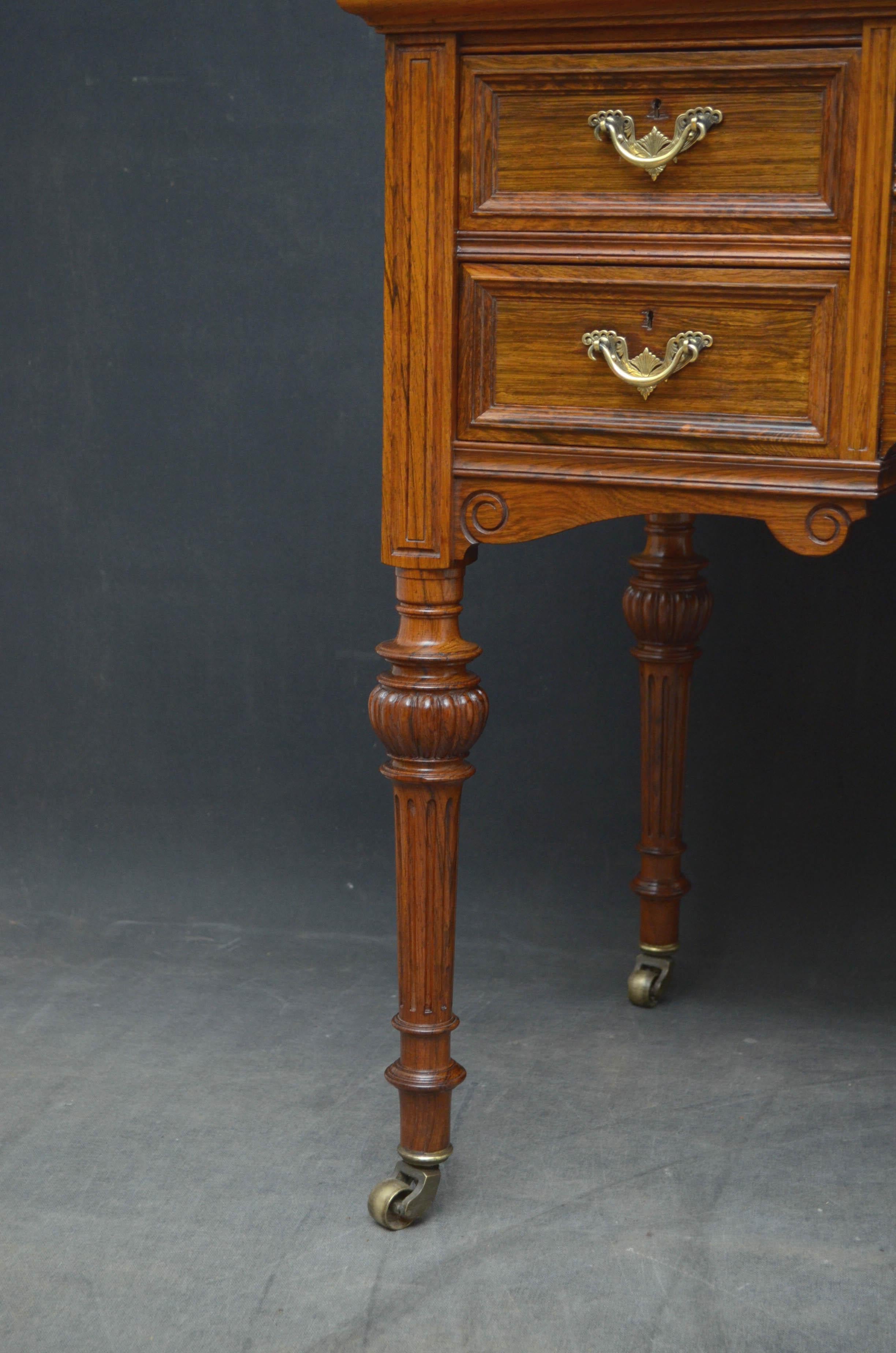 Victorian Rosewood Writing Table 2