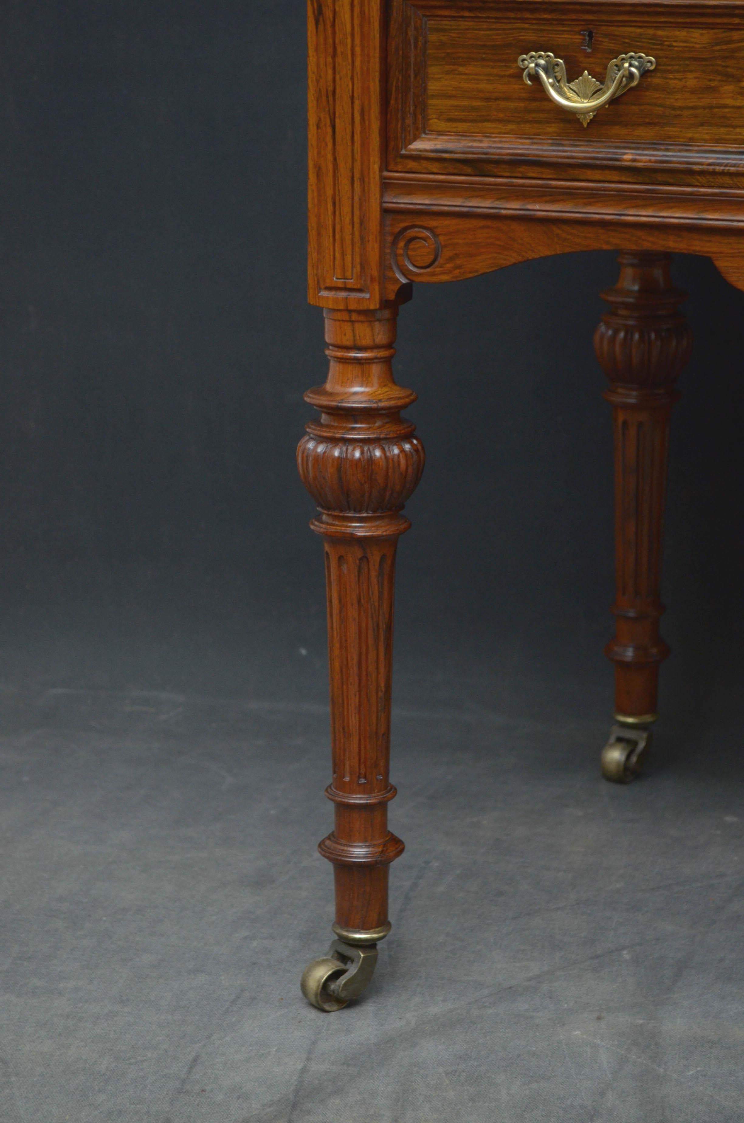 Victorian Rosewood Writing Table 3