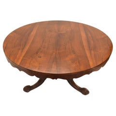 Antique Victorian Round Dining Table 